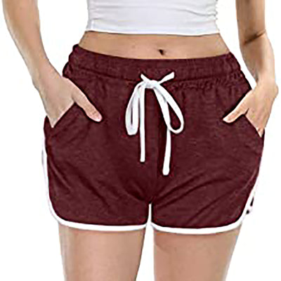Women's Casual Solid Color Tether Shorts