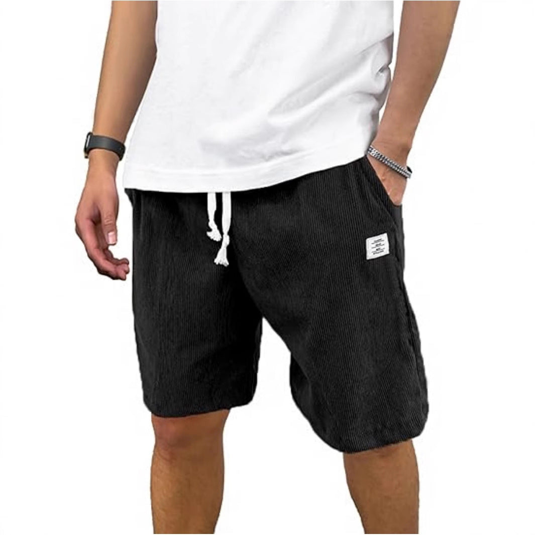 Men's Casual Sports Corduroy Breathable Shorts