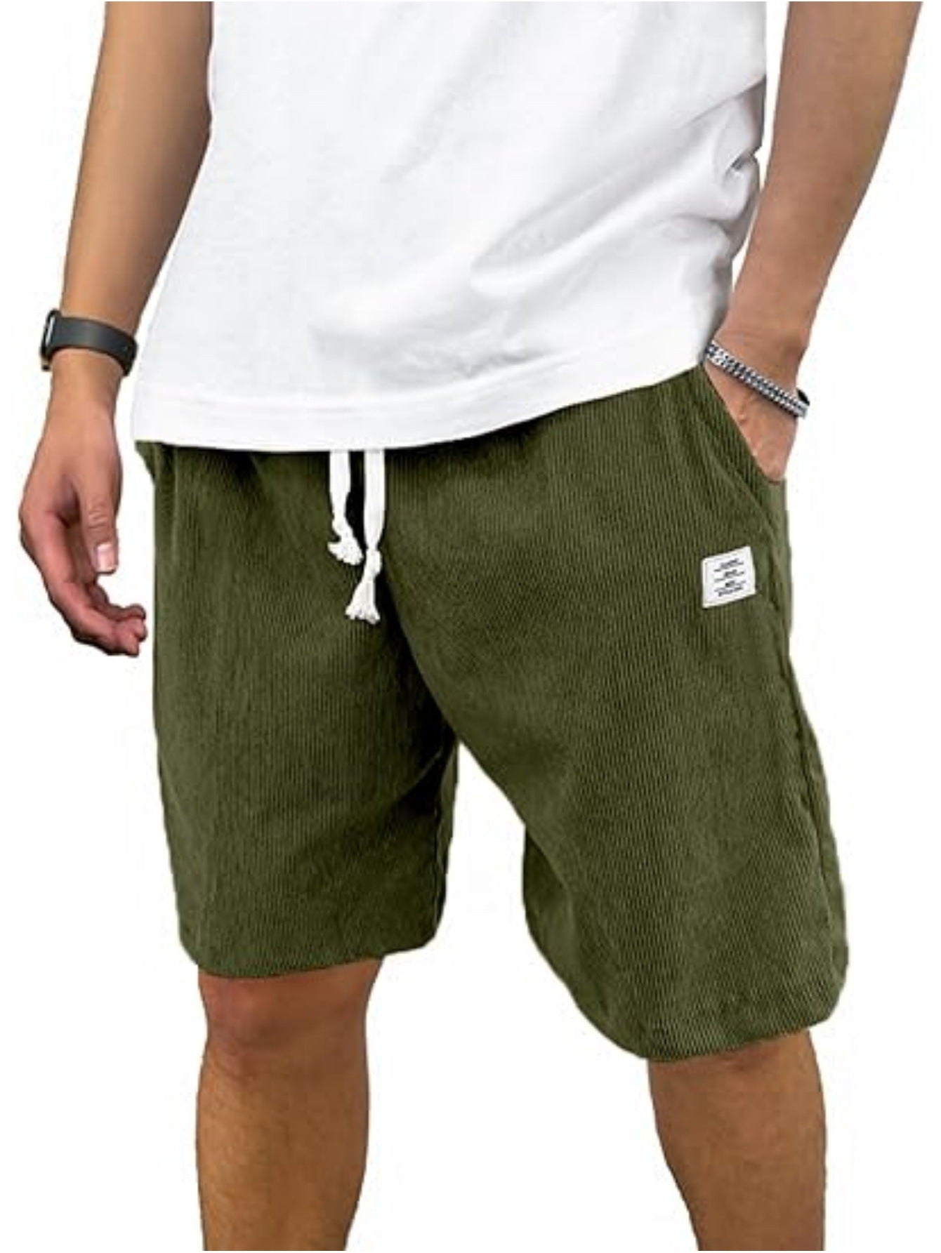 Men's Casual Sports Corduroy Breathable Shorts
