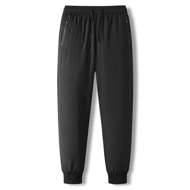Pantalon d'hiver matelassé à taille élastique pour homme