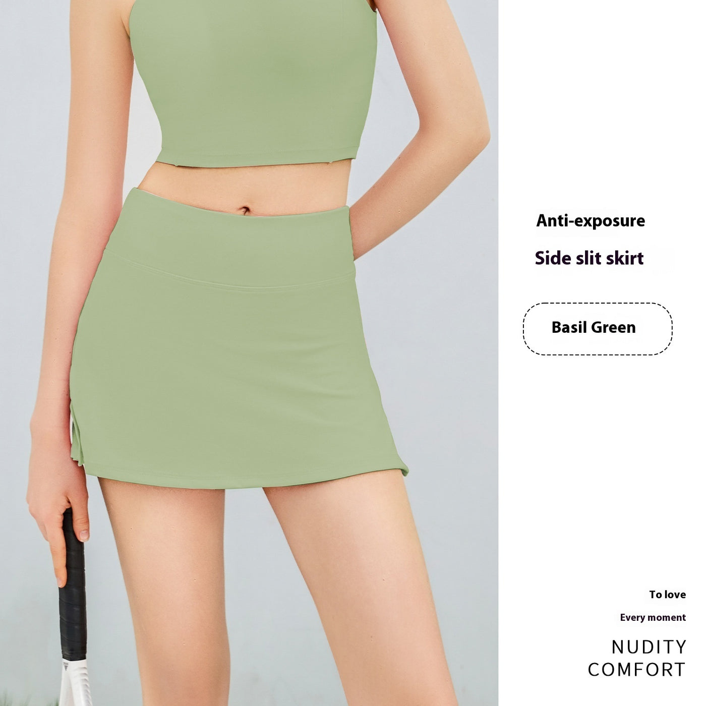 Anti-exposure Fake Two-piece Sports Mini Short Culottes