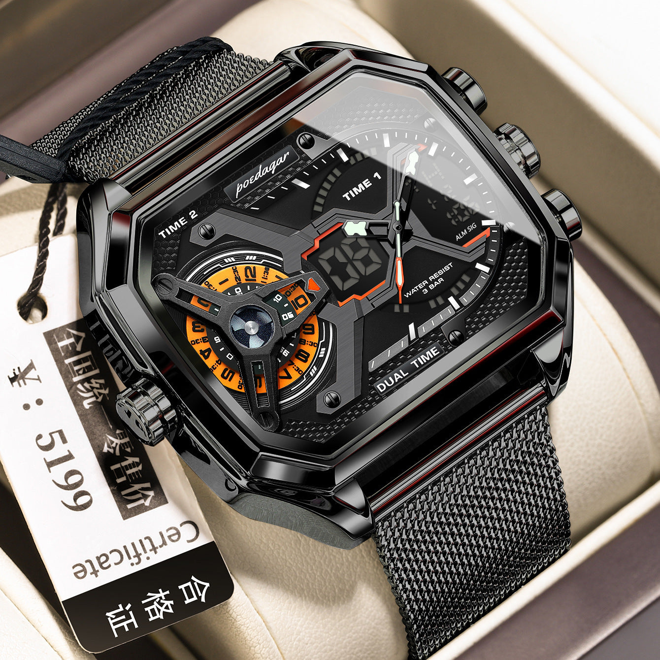 Multifunctional Waterproof Luminous New Men's Watch