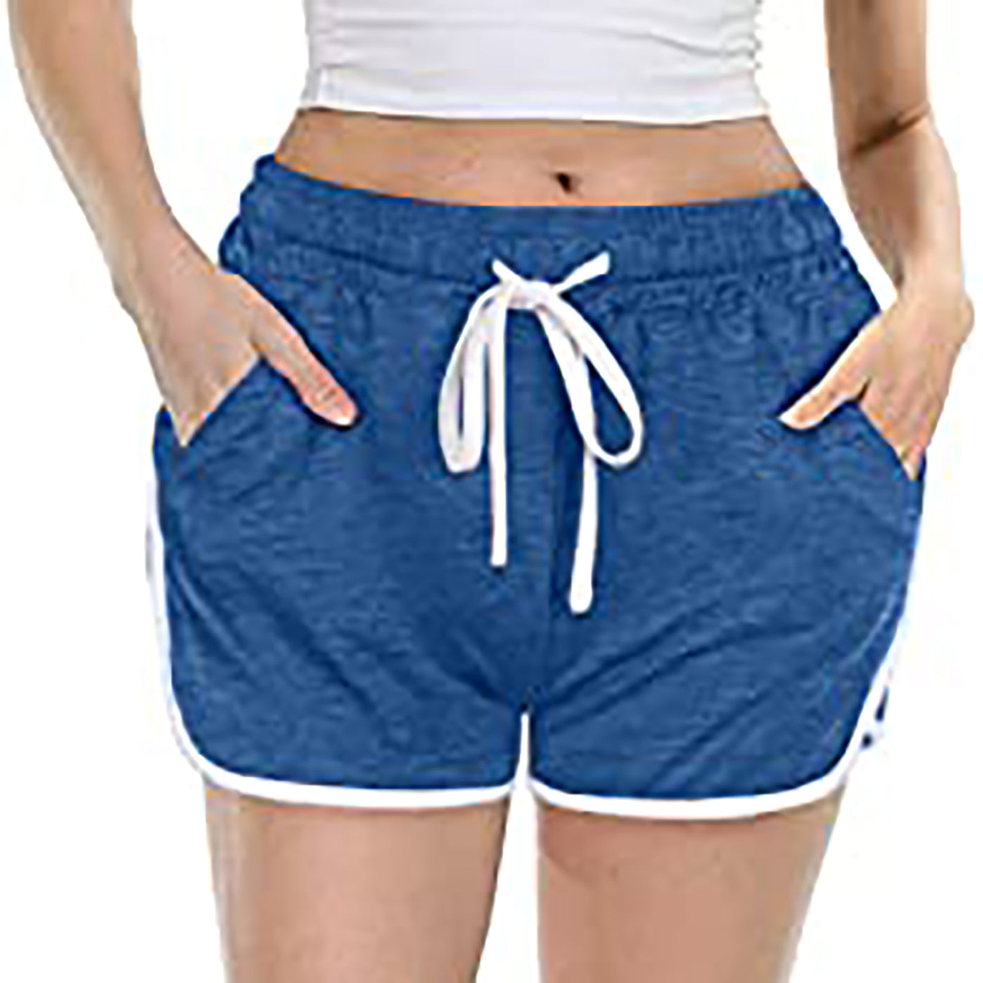 Women's Casual Solid Color Tether Shorts