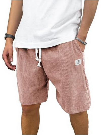 Men's Casual Sports Corduroy Breathable Shorts