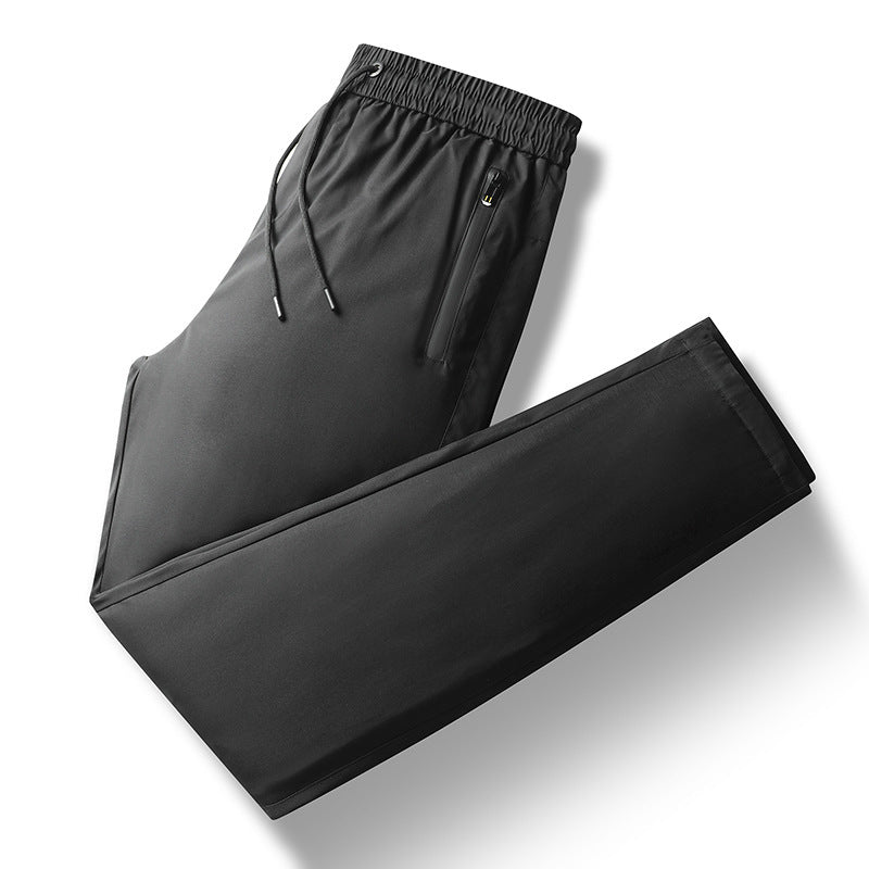 Pantalon d'hiver matelassé à taille élastique pour homme