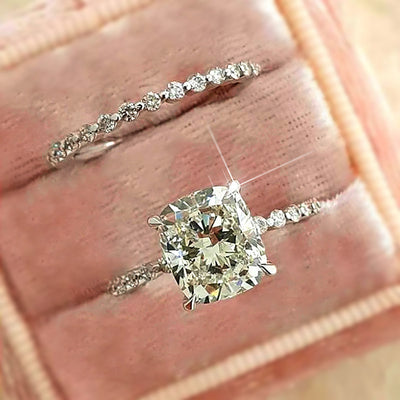 Women's Square Light Luxury Ring