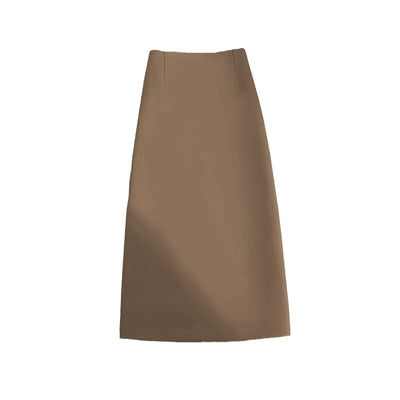 Women's Mid-length Straight Skirt Draping Effect