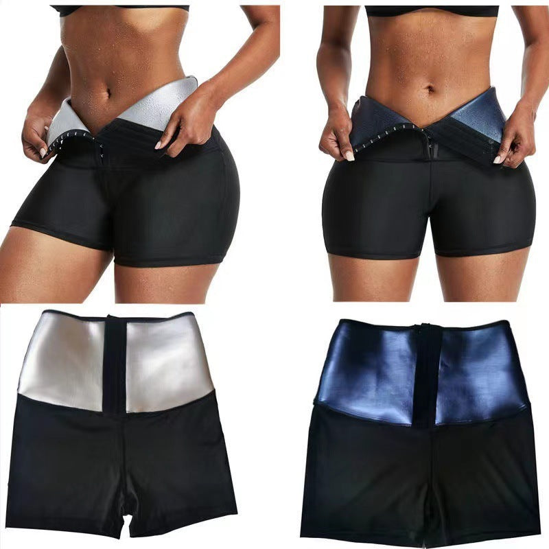 Vêtements anti-transpiration pour musculation et levage des hanches, shorts abdominaux boutonnés