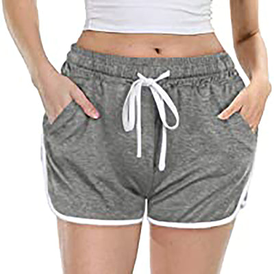 Women's Casual Solid Color Tether Shorts