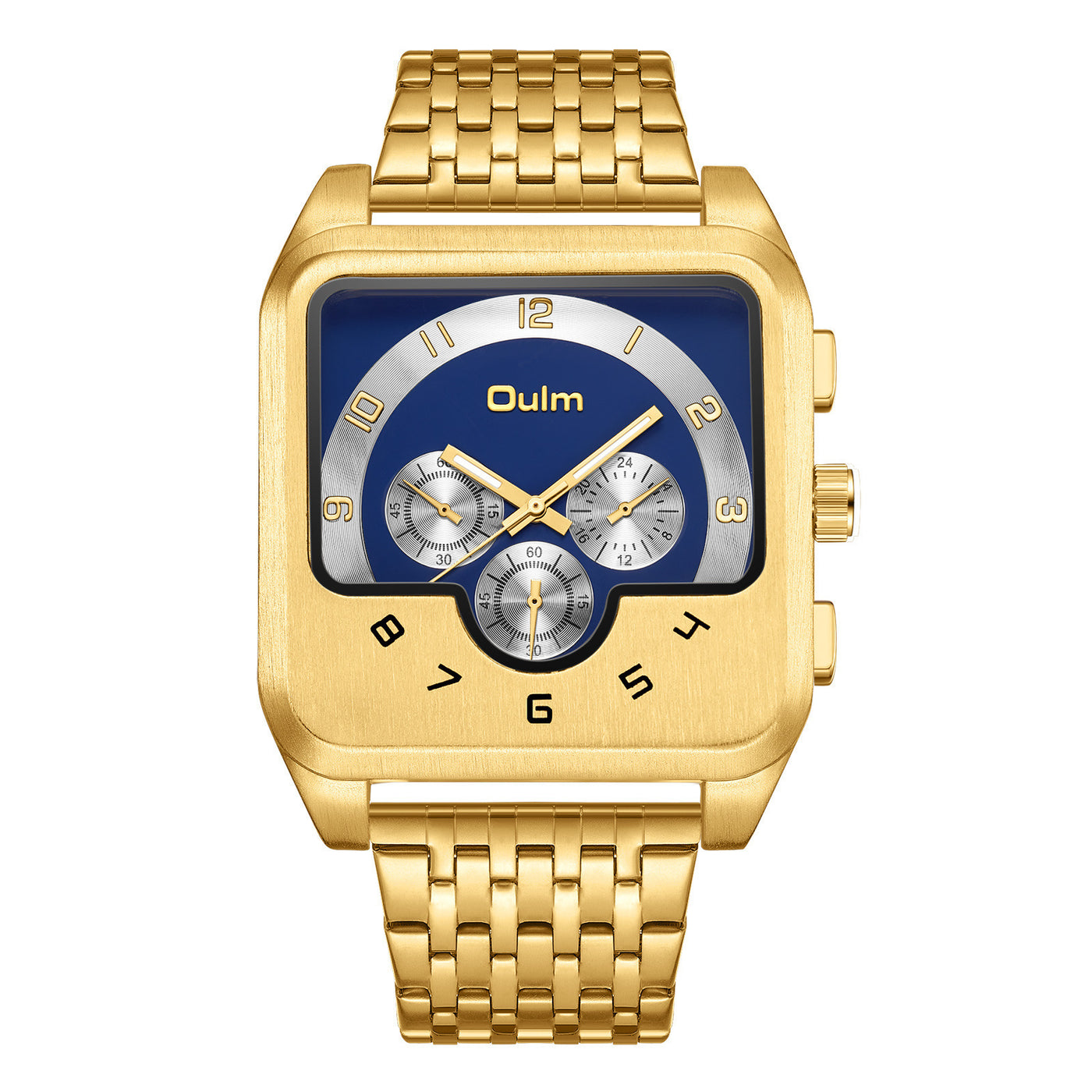 Men’s Gold Square Quartz Watch