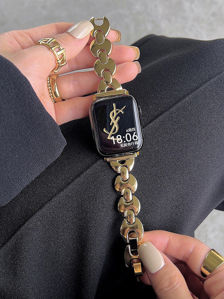 Montre Métal Petite Palette Ronde