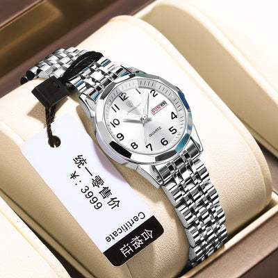 Women's Waterproof Double Calendar Watch