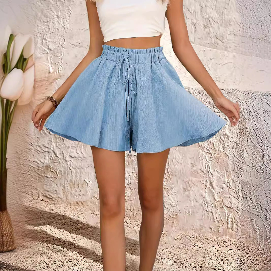 Women's Summer Solid Color Shorts Pantskirt