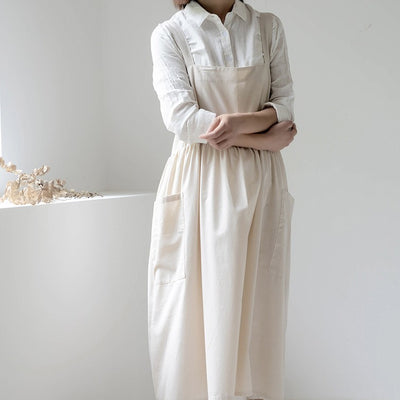 Waterproof Korean Style All Cotton Plus Size Apron