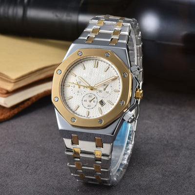Men’s Stainless Steel Quartz Calendar Watch
