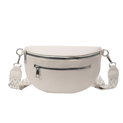 Wide Shoulder Strap Large Capacity Saddle Bag