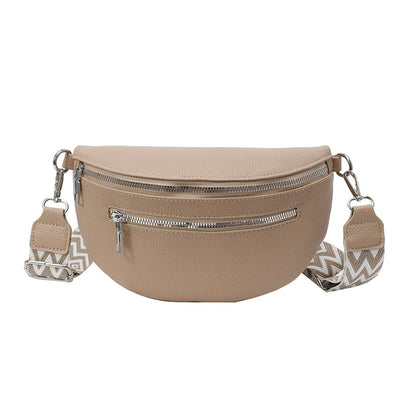 Wide Shoulder Strap Large Capacity Saddle Bag