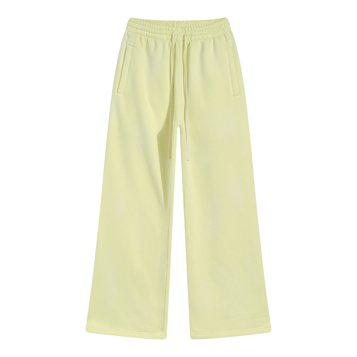 American Street Fashion Style For Men And Women Distressed Fleece Straight Wide-leg Casual Pants