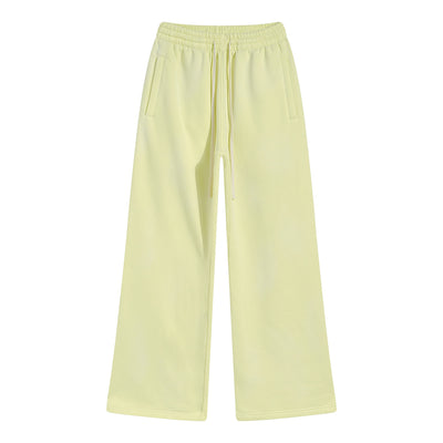 American Street Fashion Style For Men And Women Distressed Fleece Straight Wide-leg Casual Pants