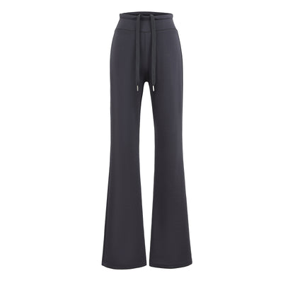 Pantalon bootcut drapé à barre verticale Air Layer
