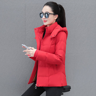 Down Jacket Women's Short Thick Warm Jacket