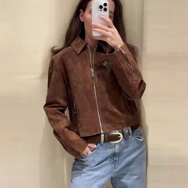 Short Zipper Jacket for Women