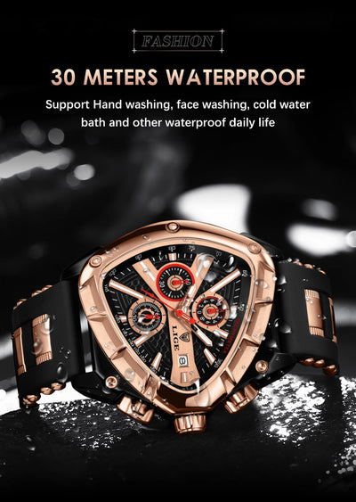 Polygon Men’s Waterproof Luminous Watch