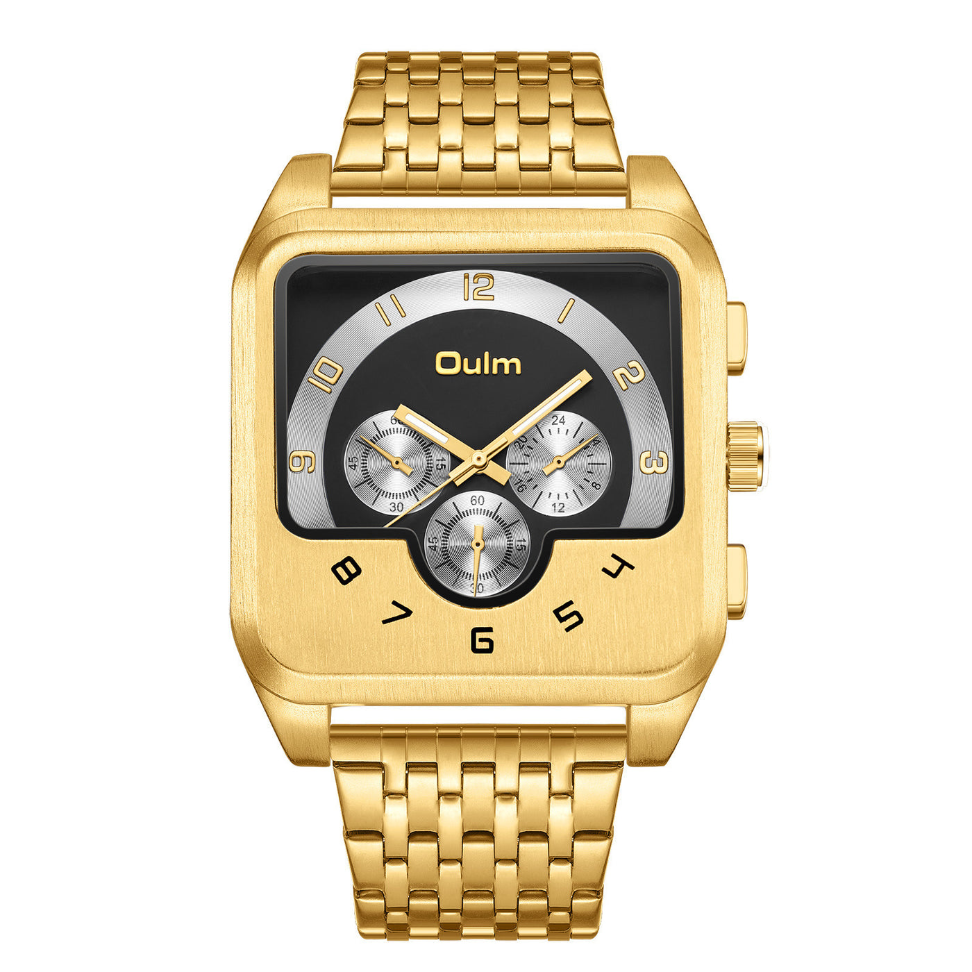 Men’s Gold Square Quartz Watch