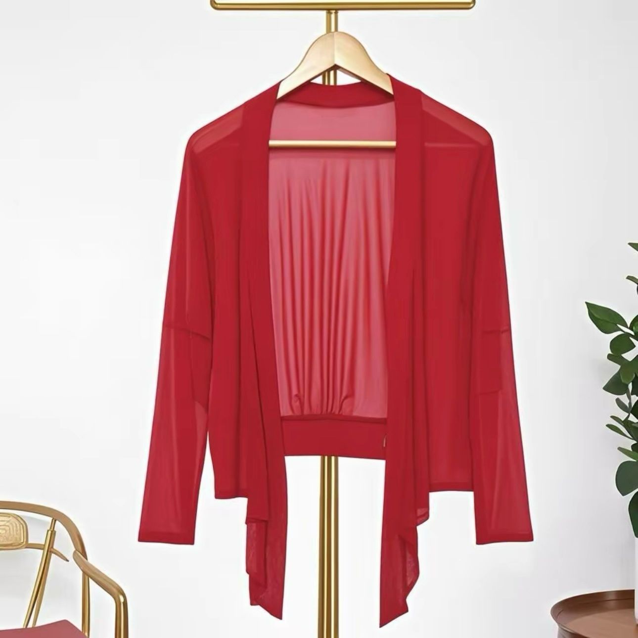 Petit châle extérieur assorti manteau court d'âge moyen et personnes âgées grande taille mince