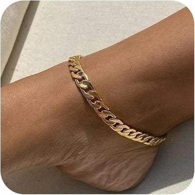Minimalist Double Layer Anklet for Women