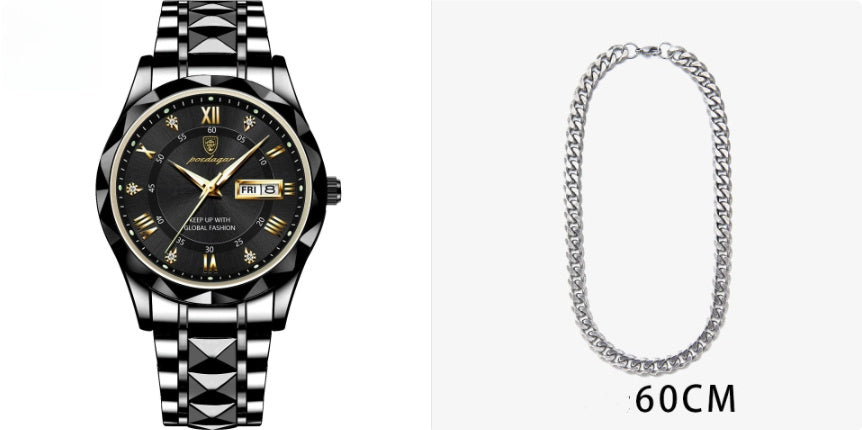 Men’s Waterproof Luminous Quartz Watch