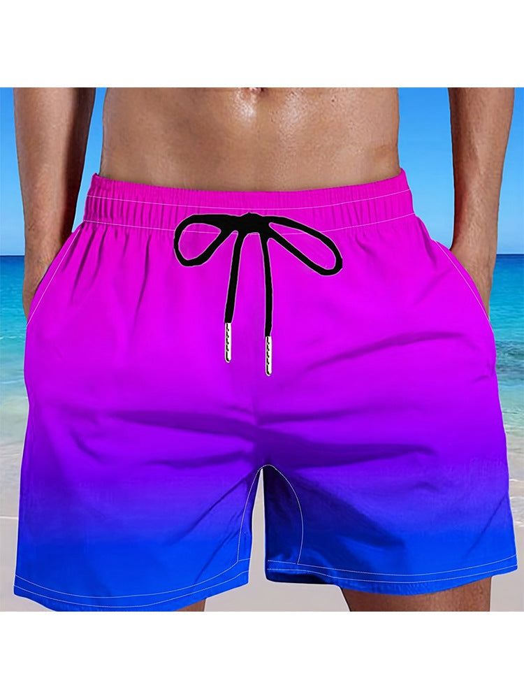 Fashion Gradient Color 3D Digital Printing Men