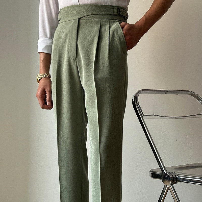 Pantalon slim taille haute décontracté pour le travail 