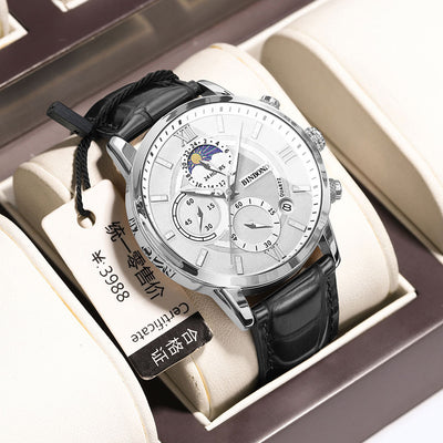 Simple Multifunctional Chronograph Waterproof Quartz Watch