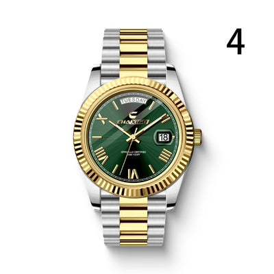 Fashion Men's Watch Steel Band Large Dial Quartz Wrist Watch