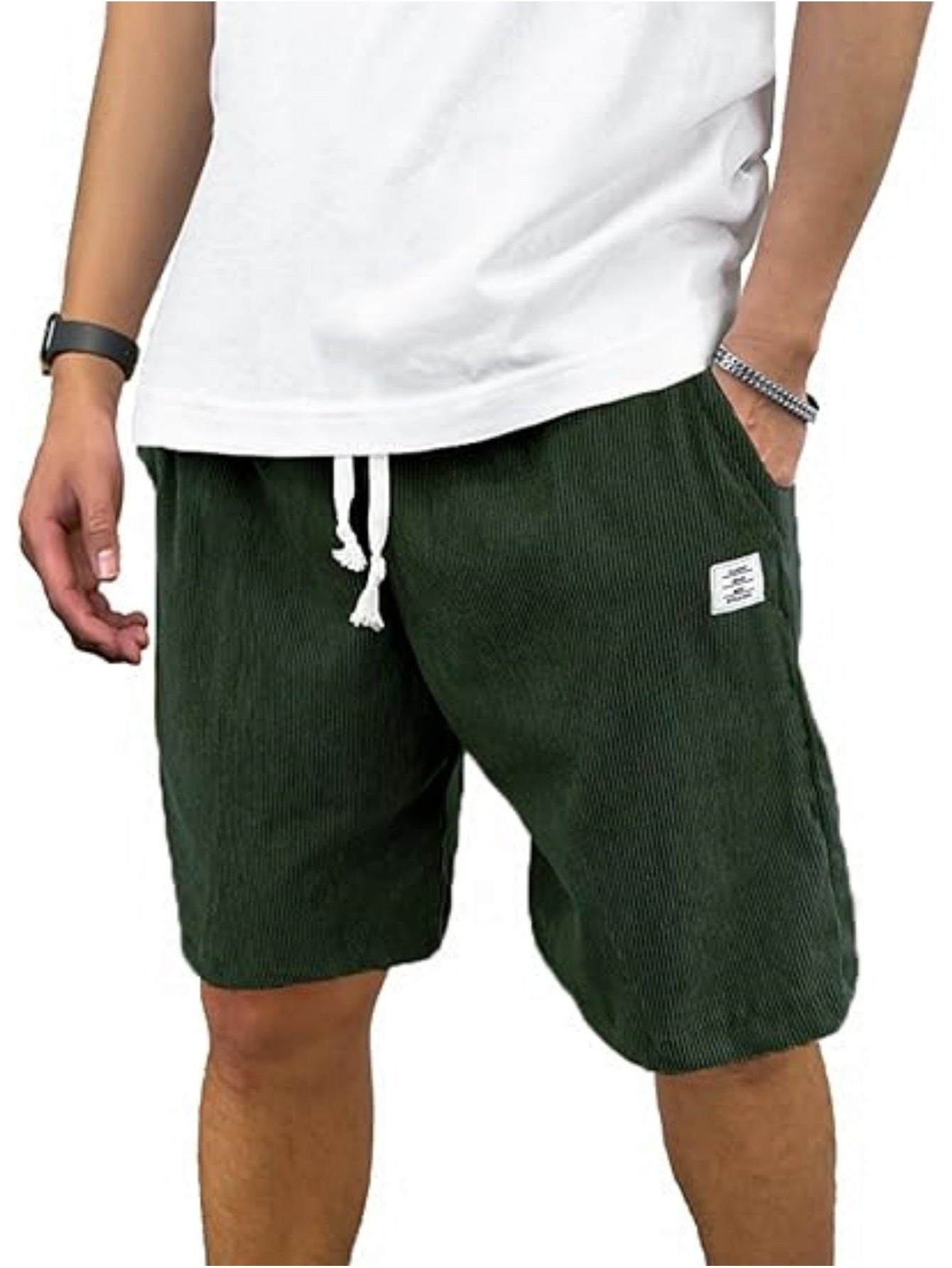 Men's Casual Sports Corduroy Breathable Shorts