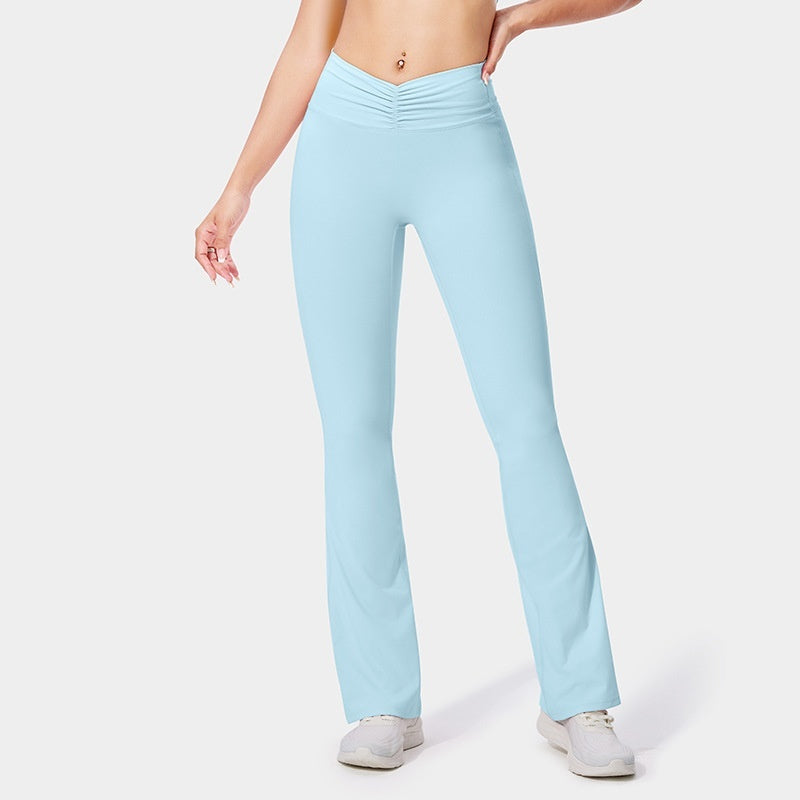 Fitness Pants Women's No Embarrassment Line Stretch Yoga Pants Tight Bootcut Pants