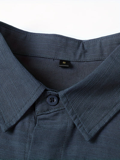 Loose Colored Lapel Long-sleeved Casual Men's Shirt For Teenagers