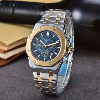 Men’s Stainless Steel Quartz Calendar Watch