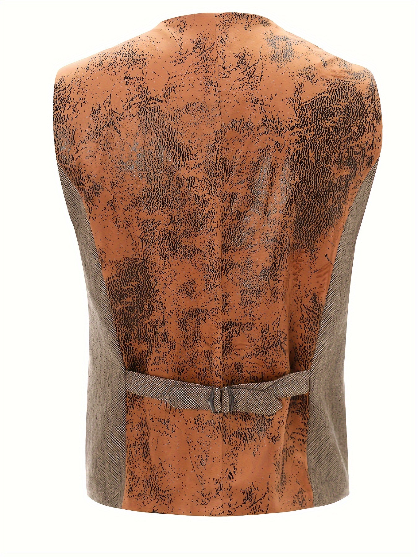 A Simple And Casual British Style Vest In Contrasting Colors For Men Without Straps