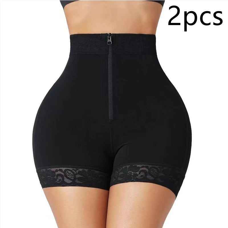 Nouveaux vêtements amincissants pour les hanches, pantalons abdominaux à fermeture éclair pour le levage des hanches