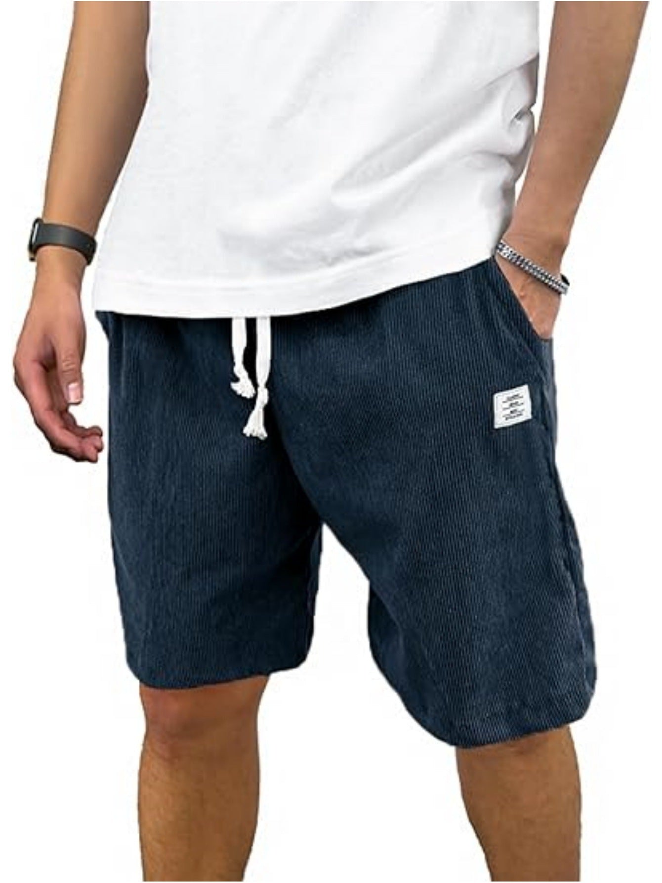 Men's Casual Sports Corduroy Breathable Shorts