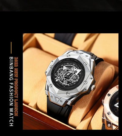 Men’s Waterproof Silicone Quartz Watch