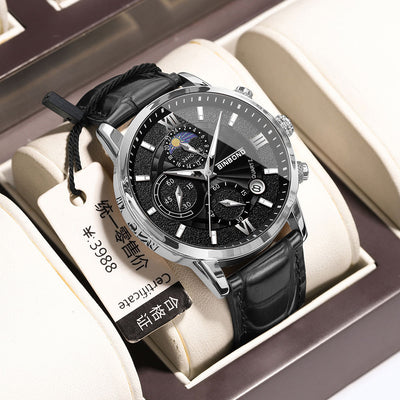 Simple Multifunctional Chronograph Waterproof Quartz Watch