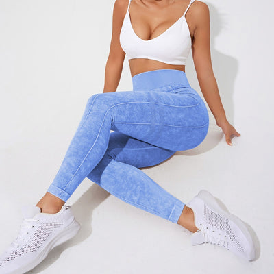 Seamless Yoga High Waist Belly Contracting Sports Tights