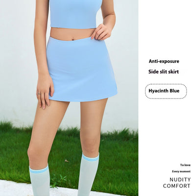 Anti-exposure Fake Two-piece Sports Mini Short Culottes