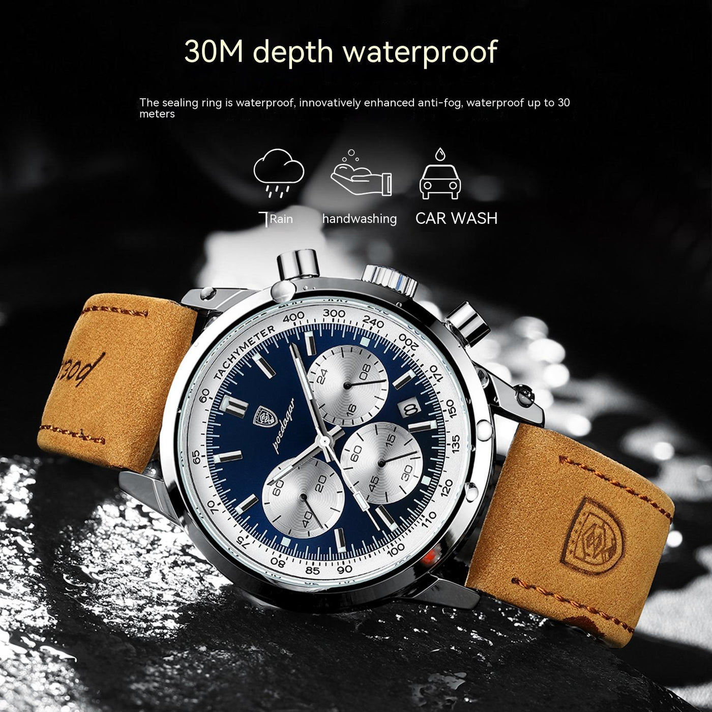 Men’s Multifunctional Waterproof Luminous Watch