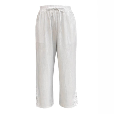 Women's Casual Pants Baggy Straight Trousers
