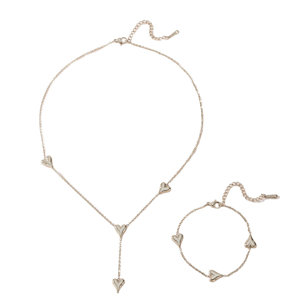 Peach Heart Tassel Necklace for Women