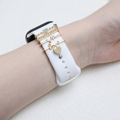 Bracelet de montre en silicone à boucle décorative DIY